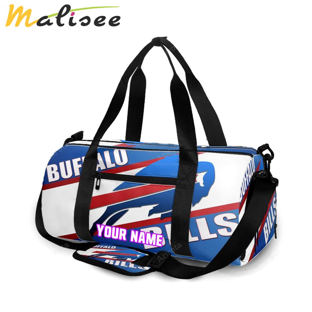 Buffalo bills logo v10 personalized name travel bag gym bag 970 Travel Bag