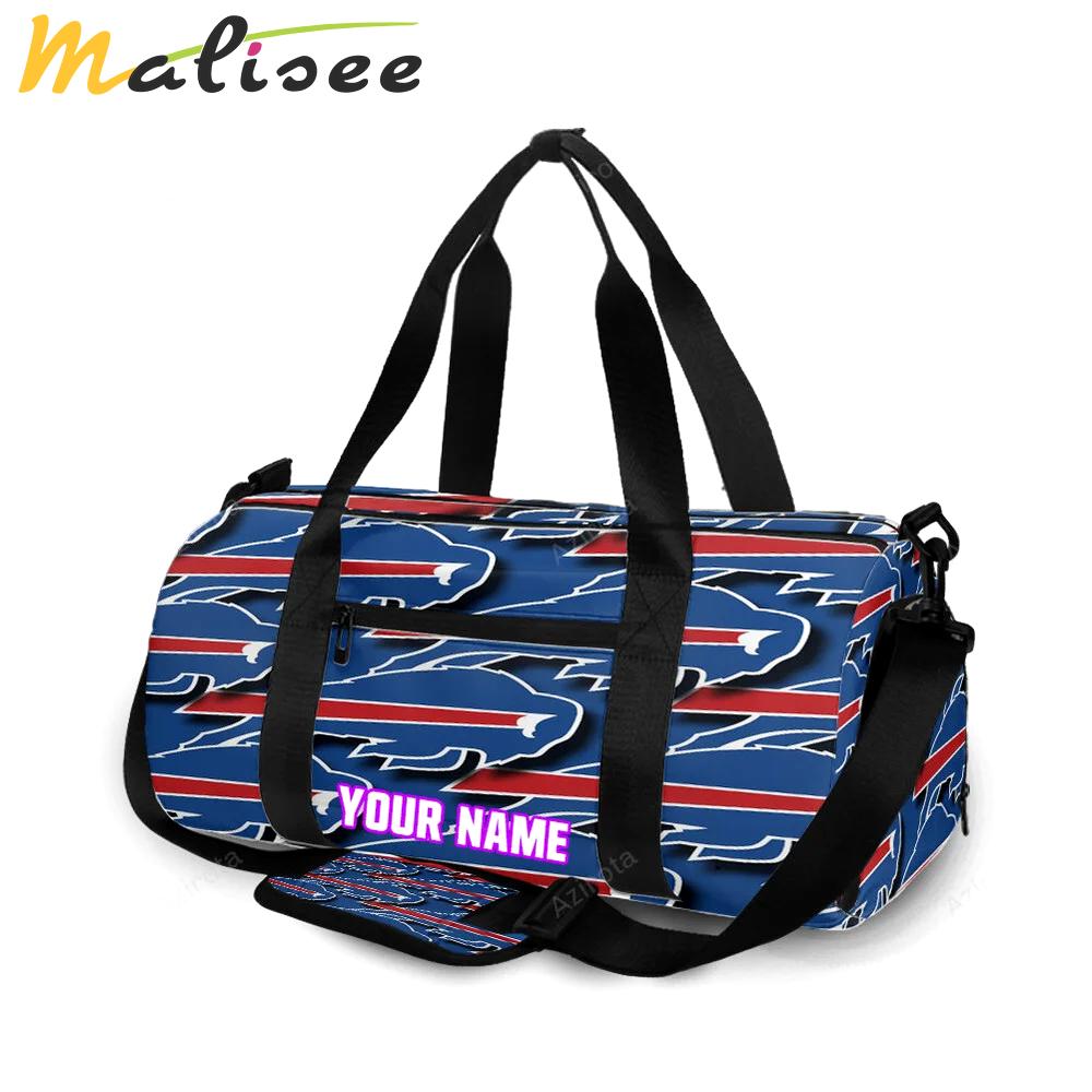 Buffalo bills logo v16 personalized name travel bag gym bag 1421 Travel Bag
