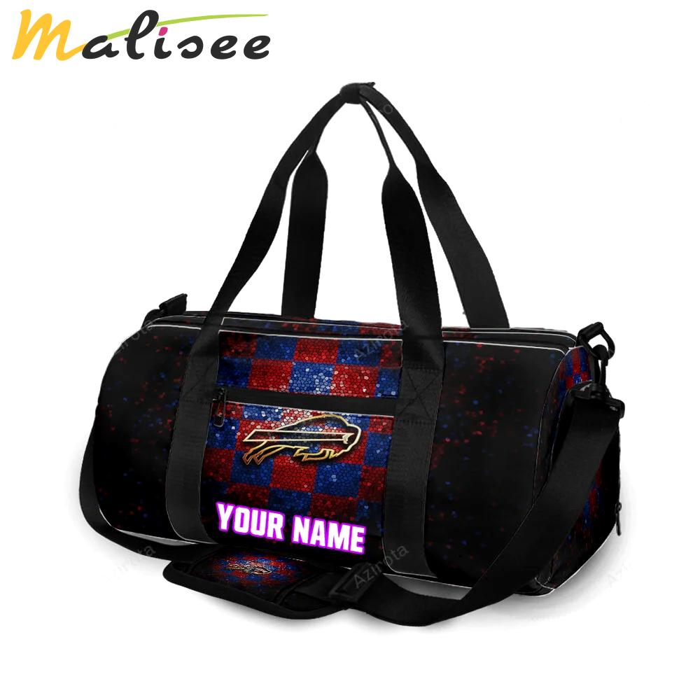 Buffalo bills logo v2 personalized name travel bag gym bag 121 Travel Bag