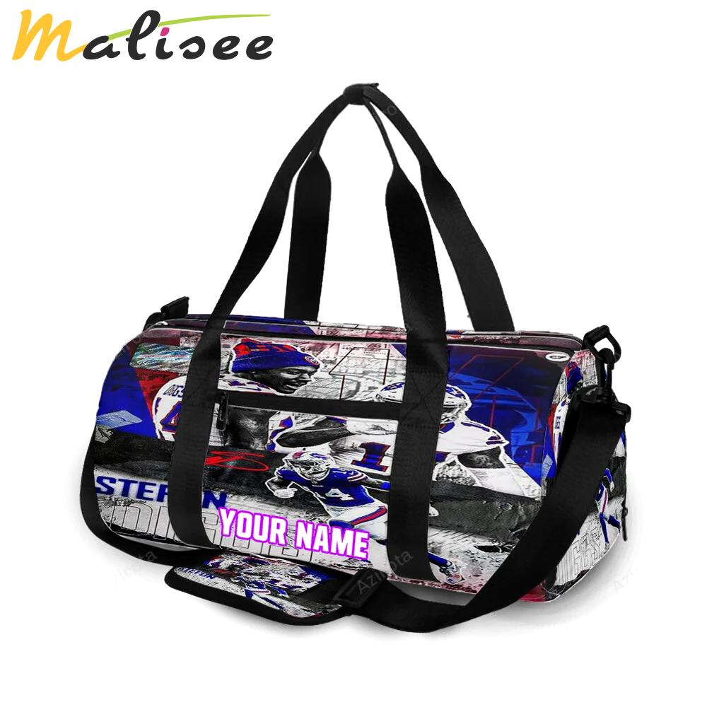 Buffalo bills stefon diggs v4 personalized name travel bag gym bag 1006 Travel Bag