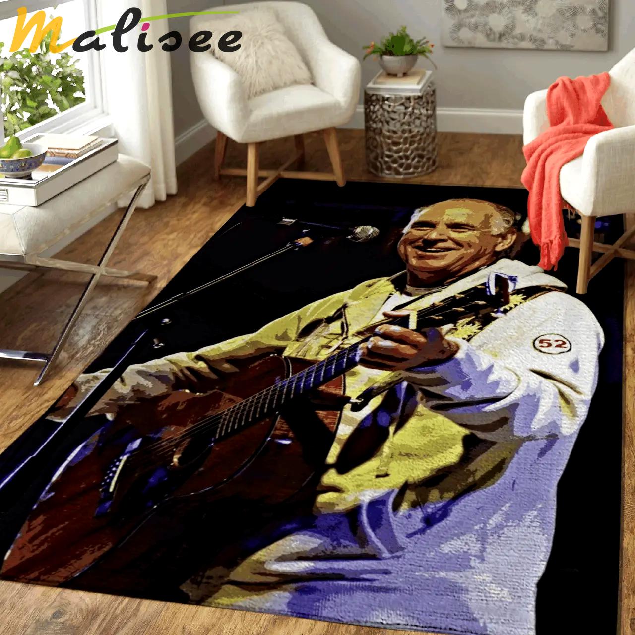 Buffett and guitar music art for fans area rug living room carpet rug regtangle carpet floor decor home decor Rectangle Rug