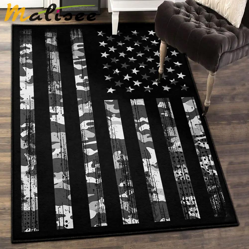 Camouflage lover kitchen rugs, grey camo camouflage rug Rectangle Rug