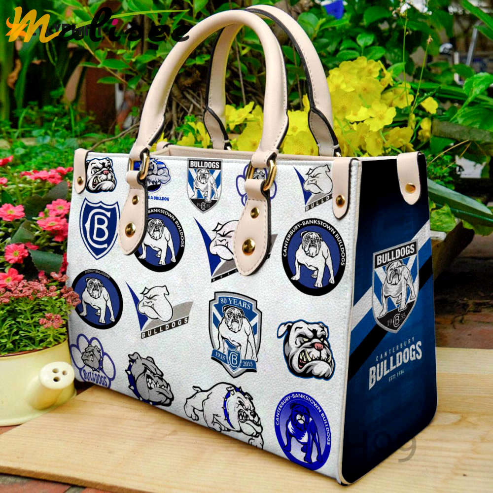 Canterbury bankstown bulldogs leather handbag gift for women 698 Women Leather Hand Bag