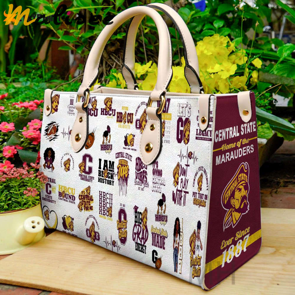 Central state marauders leather handbag gift for women 464 Women Leather Hand Bag