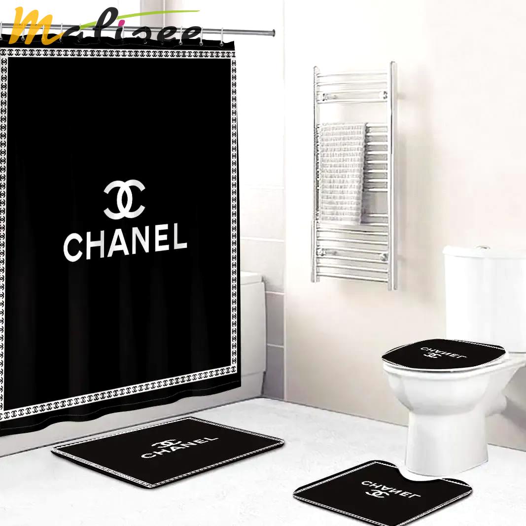 Chanel bath mat home decor luxury fashion brand hypebeast bathroom sets Bathroom Set