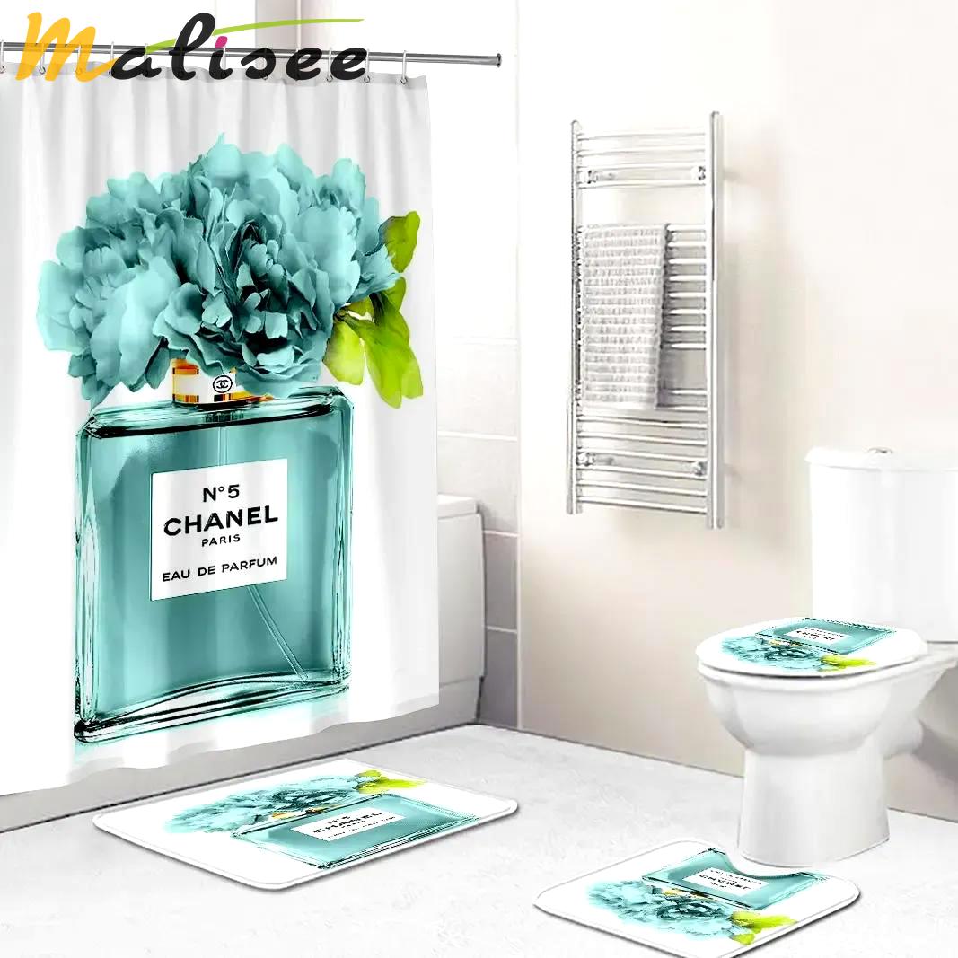 Chanel luxury fashion brand hypebeast home decor bath mat bathroom sets Bathroom Set