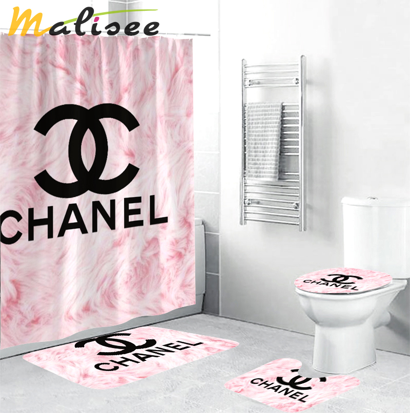Chanel pinky fashion luxury brand bathroom set home decor Bathroom Set