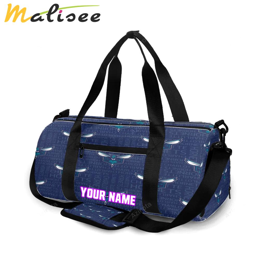 Charlotte hornets 3 personalized name travel bag gym bag 306 Travel Bag