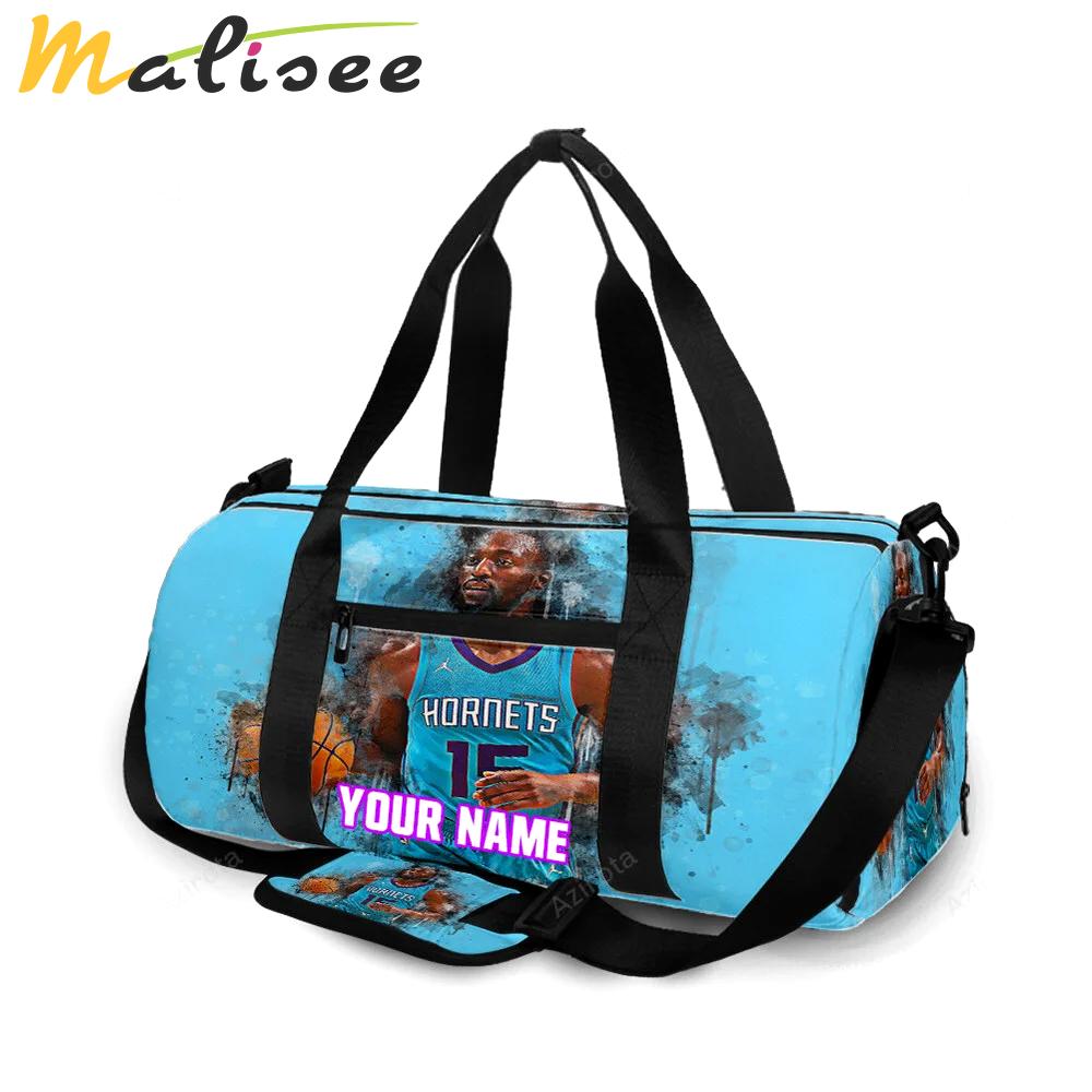 Charlotte hornets kemba walker3 personalized name travel bag gym bag 1438 Travel Bag