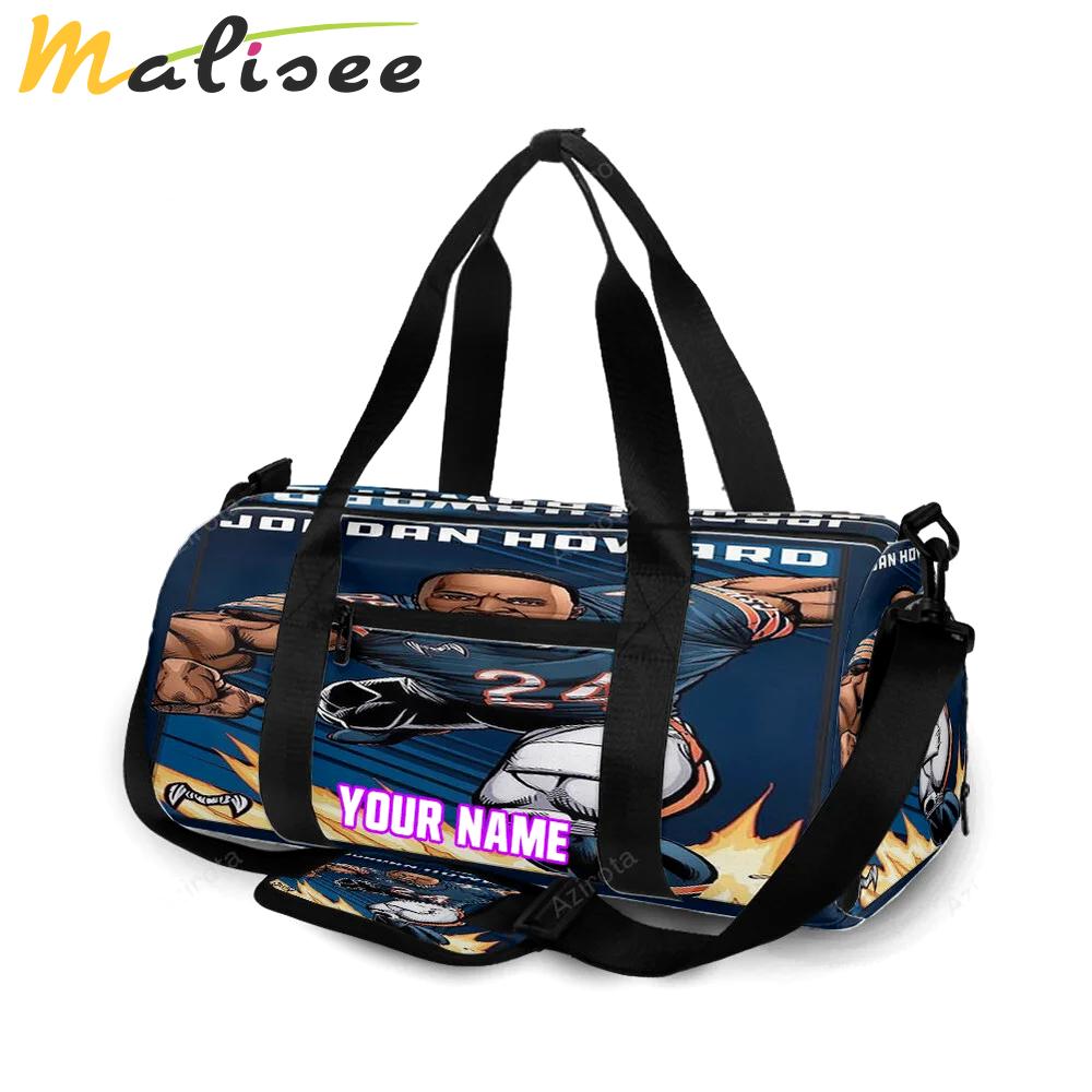 Chicago bears jordan howard1 personalized name travel bag gym bag 951 Travel Bag