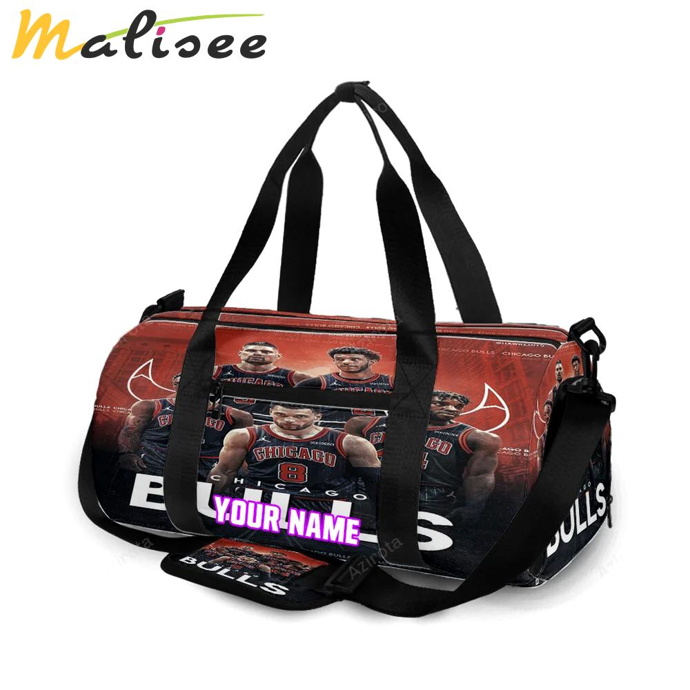 Chicago bulls players v11 personalized name travel bag gym bag 1555 Travel Bag