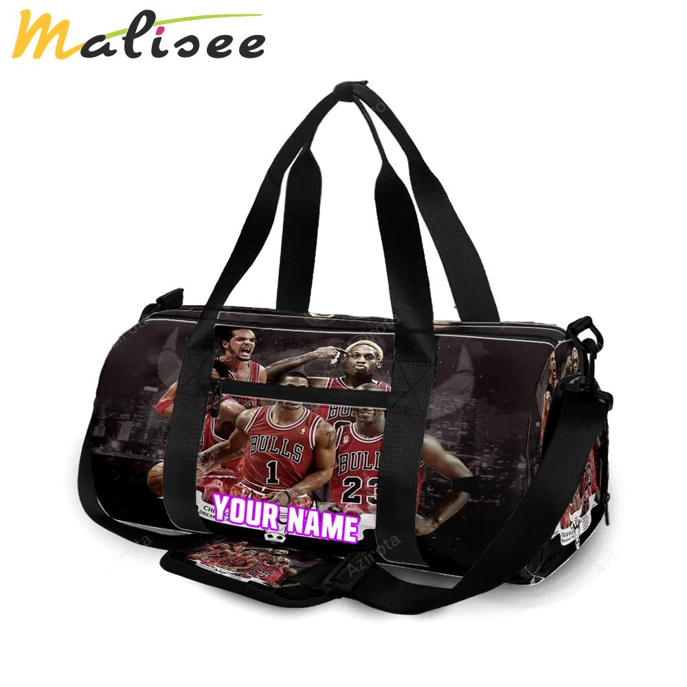 Chicago bulls players v21 personalized name travel bag gym bag 1588 Travel Bag