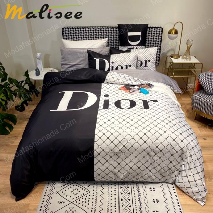 Christian dior logo luxury brand model 2 bedding set home decoration Bedding Sets