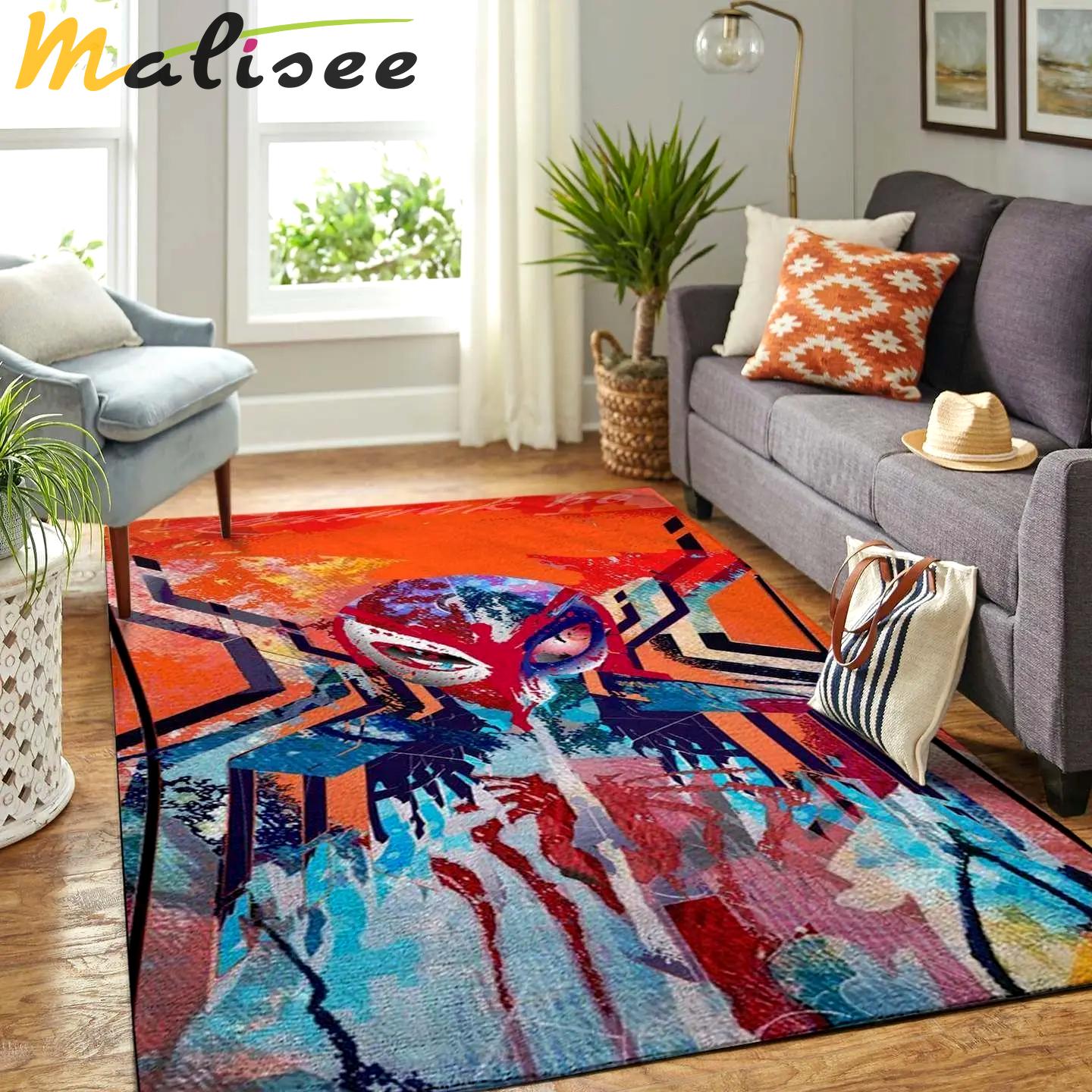 Christmas santa claus and reindeer sleigh area rug living room rug home decor 19100313 ofd Rectangle Rug