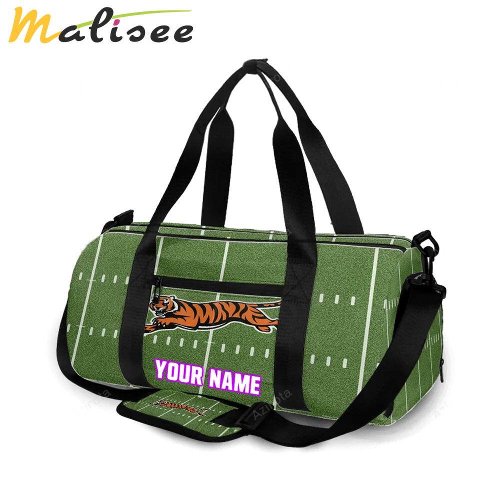 Cincinnati bengals tiger running field personalized name travel bag gym bag 780 Travel Bag