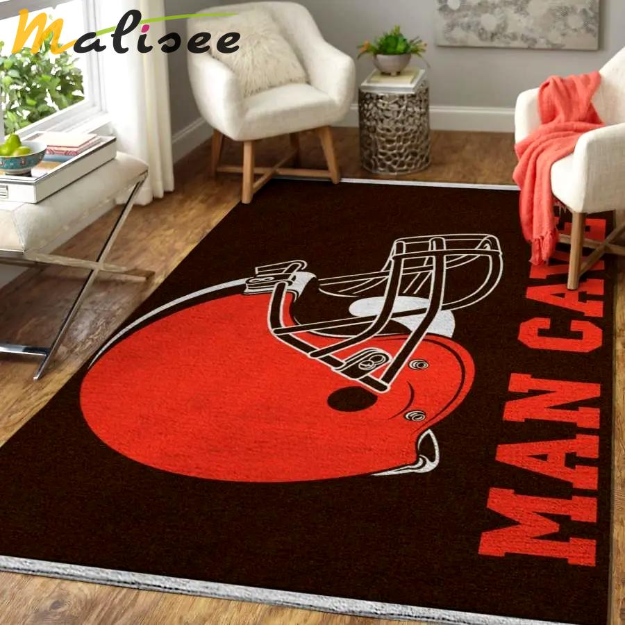 Cleveland browns home decor football team logo carpet rug living room 20030534 Rectangle Rug