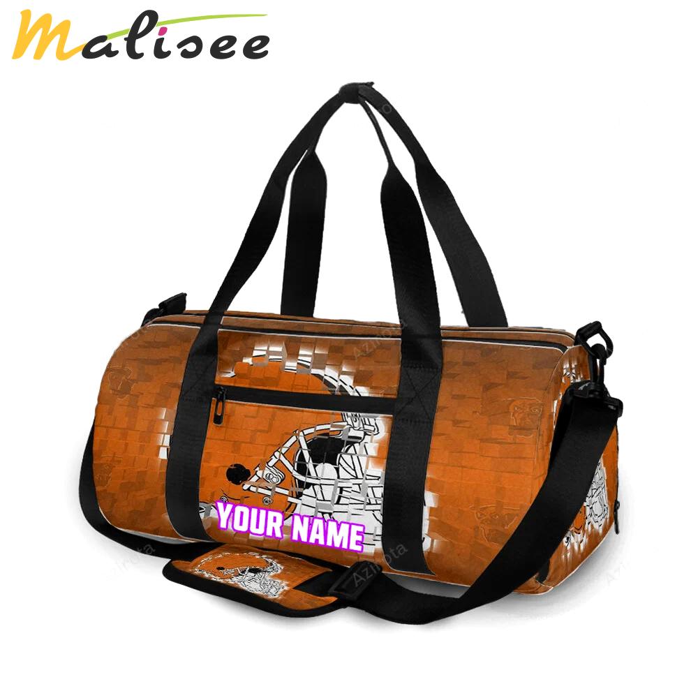 Cleveland browns logo v1 personalized name travel bag gym bag 1309 Travel Bag
