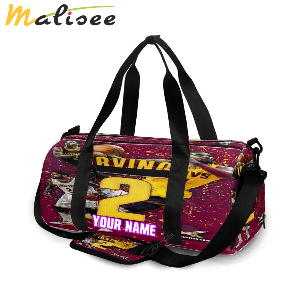 Cleveland cavaliers kyrie irving 2 personalized name travel bag gym bag 709 Travel Bag