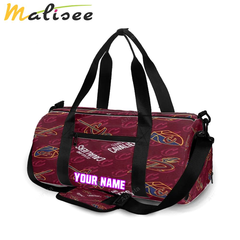 Cleveland cavaliers logo8 personalized name travel bag gym bag 939 Travel Bag