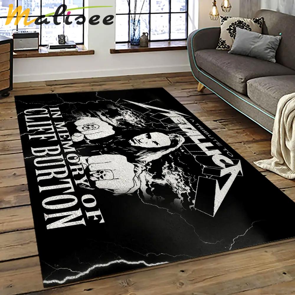 Cliff burton rapper hiphop music retangle carpet area rug home decor best gift for fan and friends cb22 Rectangle Rug
