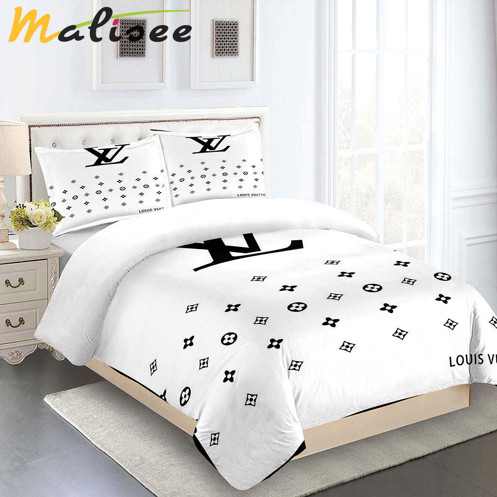 Comforter sets black white louis vuitton bedding set  home decoration Bedding Sets
