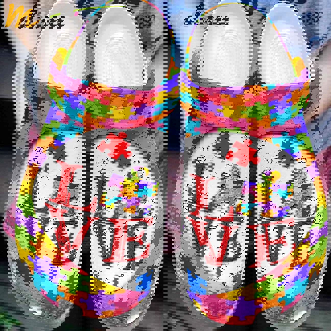 Crocs outfit - autism awareness crocs love puzzle crocband clog shoes for men women - 75 Crocs Outfit