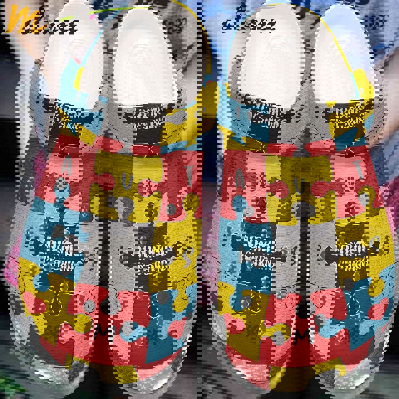 Crocs outfit - autism awareness crocs normal is boring crocband clog shoes for men women - 79 Crocs Outfit