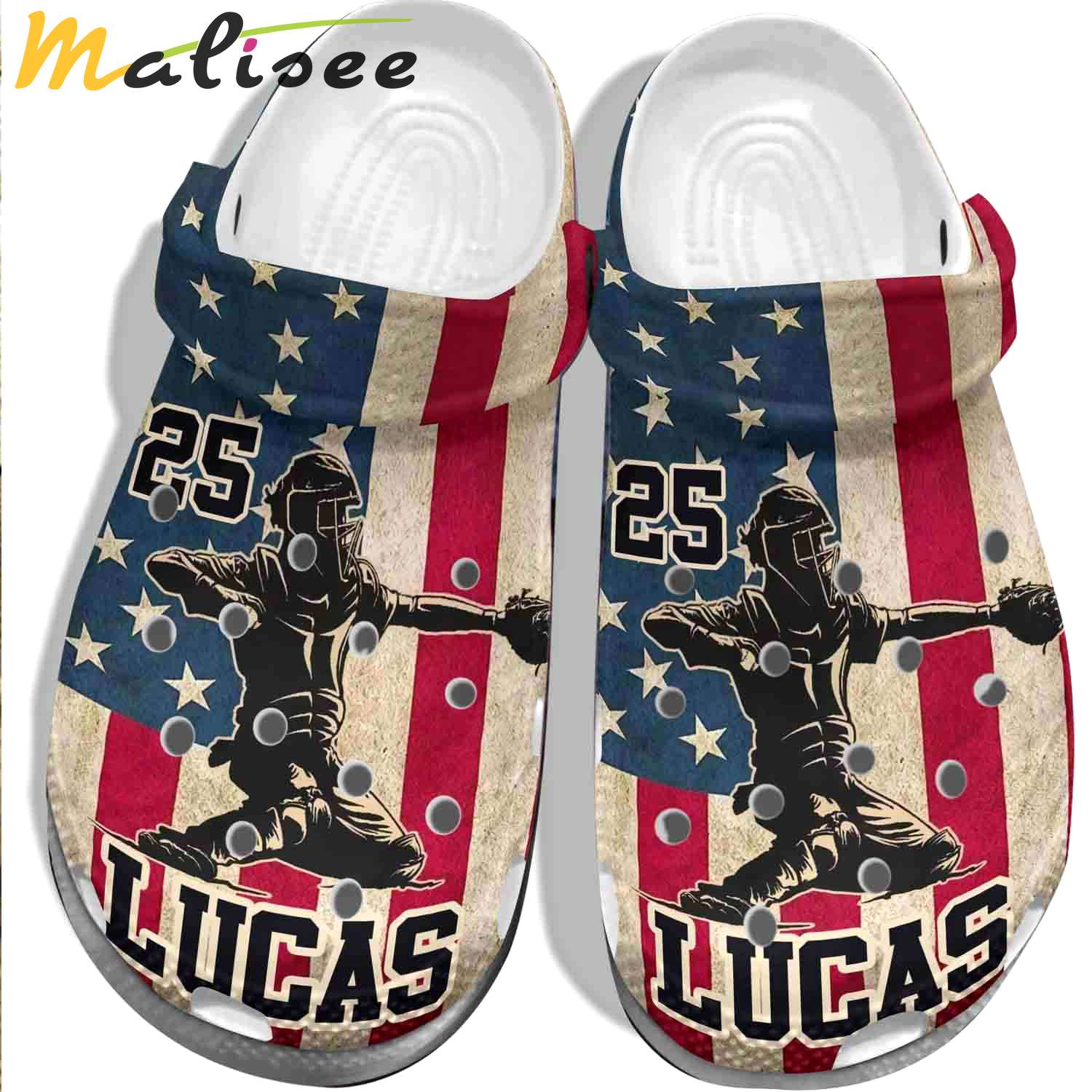Crocs outfit - baseball 4th of july usa flag crocs crocband clogs - 193 Crocs Outfit