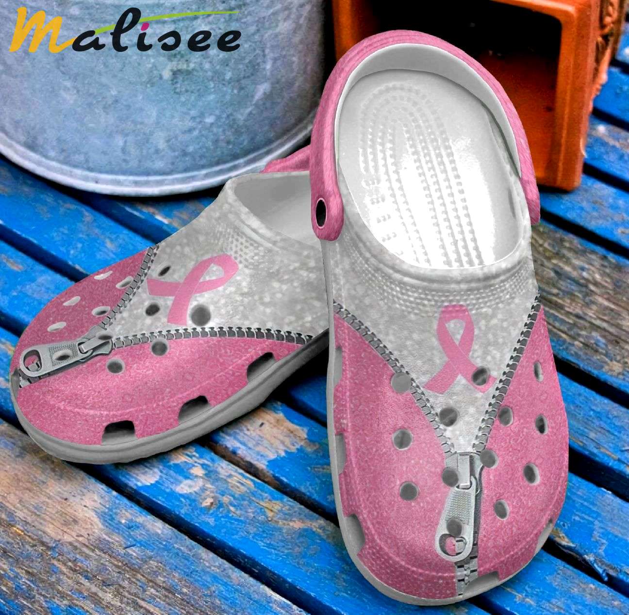 Crocs outfit - breast cancer zip line crocs crocband clog shoes - 320 Crocs Outfit