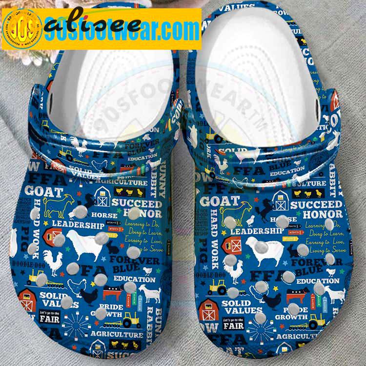 Crocs outfit - ffa crocs – agriculture ffa blue custom classic clog - 686 Crocs Outfit
