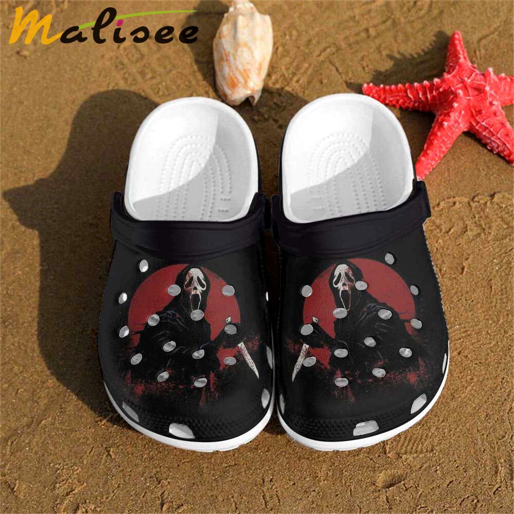 Crocs outfit - ghostface scream black crocs clogs crocband shoes - 764 Crocs Outfit