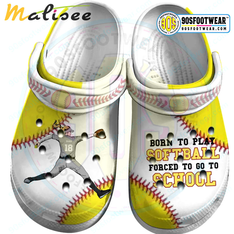 Crocs outfit - girl playing customize jersey numbers and name personalized baseball crocs - 772 Crocs Outfit
