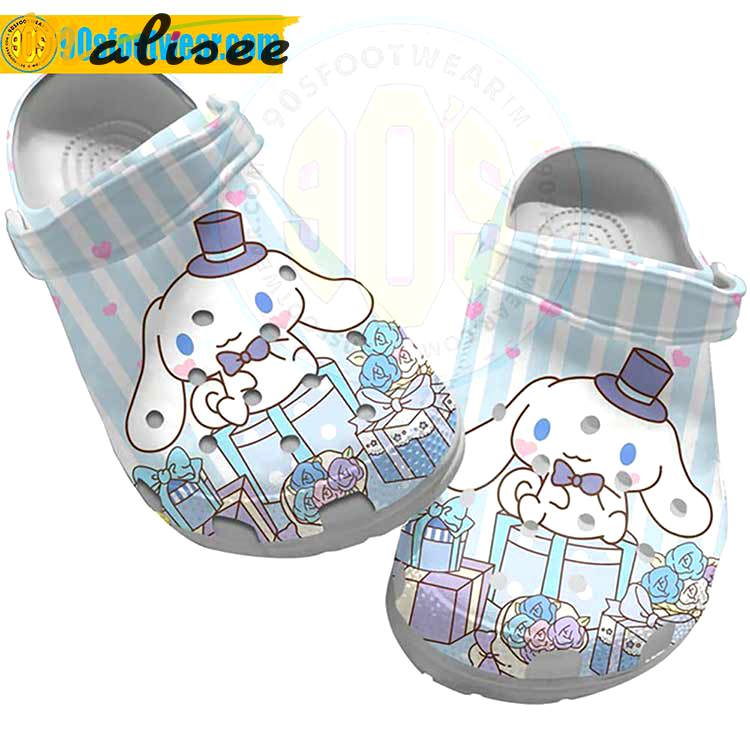 Crocs outfit - hello kitty crocs – cinnamaroll blue white line pattern crocband clog shoes - 1196 Crocs Outfit