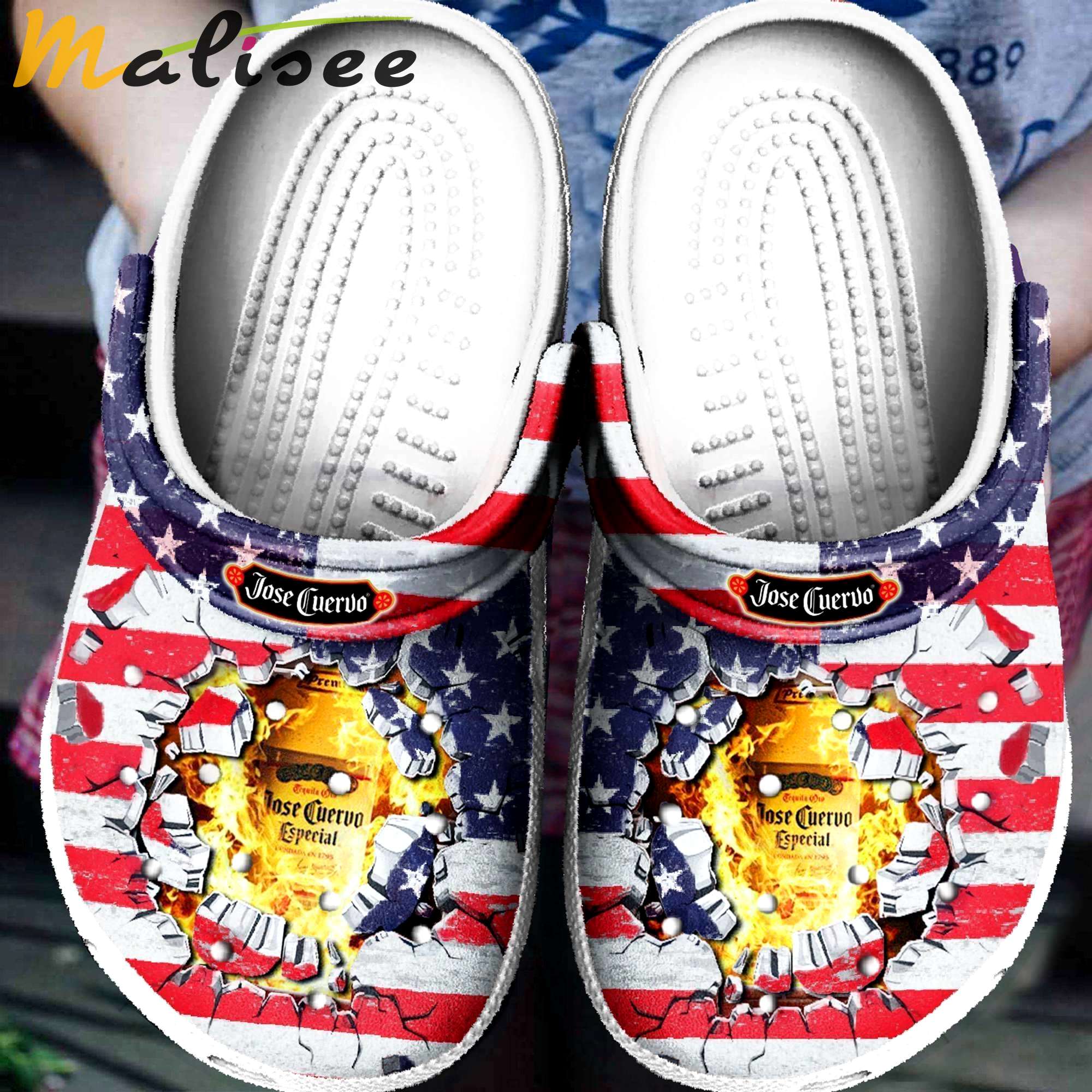 Crocs outfit - jose cuervo american flag 4th of july crocs crocband clogs - 1334 Crocs Outfit