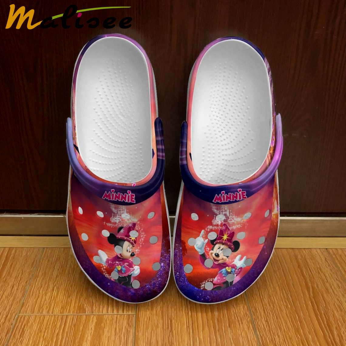 Crocs outfit - minnie mouse fantasia full print red purple disney graphic cartoon unisex crocs clogs crocband shoes - 1474 Crocs Outfit