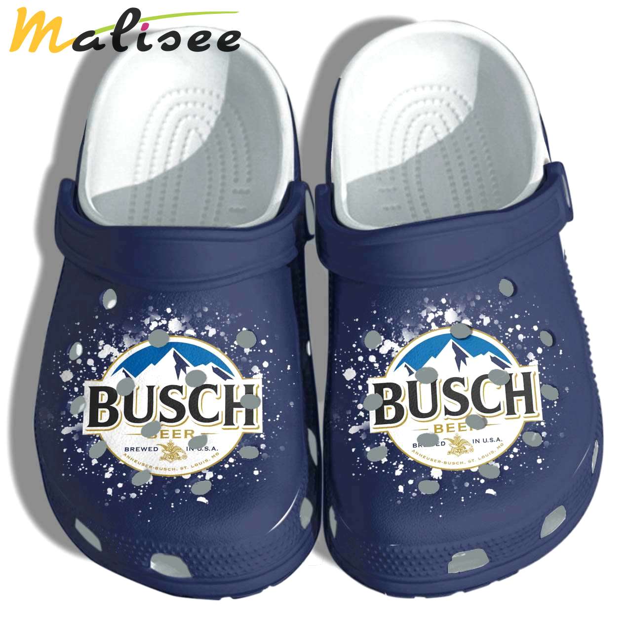 Crocs outfit - navy busch beer busch latte beer lover crocs crocband clog shoes - 1498 Crocs Outfit