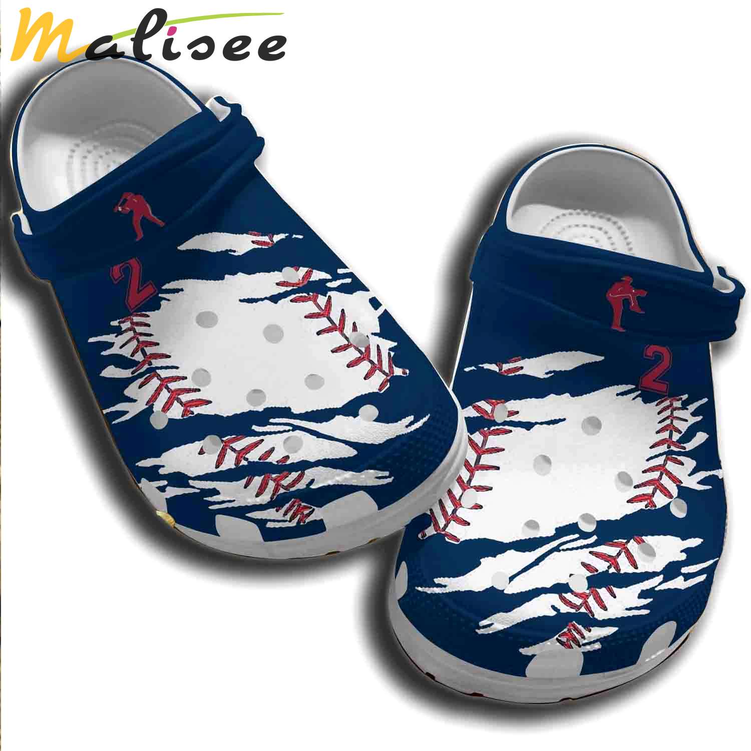 Crocs outfit - personalized number baseball player crocs crocband clogs - 1783 Crocs Outfit
