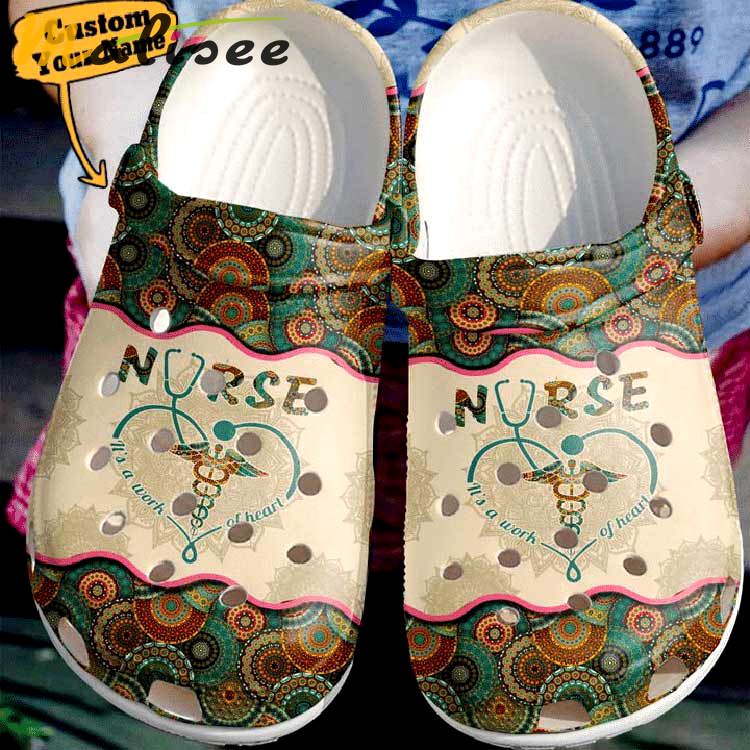 Crocs outfit - personalized nurse a work of heart love doctor clog crocs shoes - 1785 Crocs Outfit