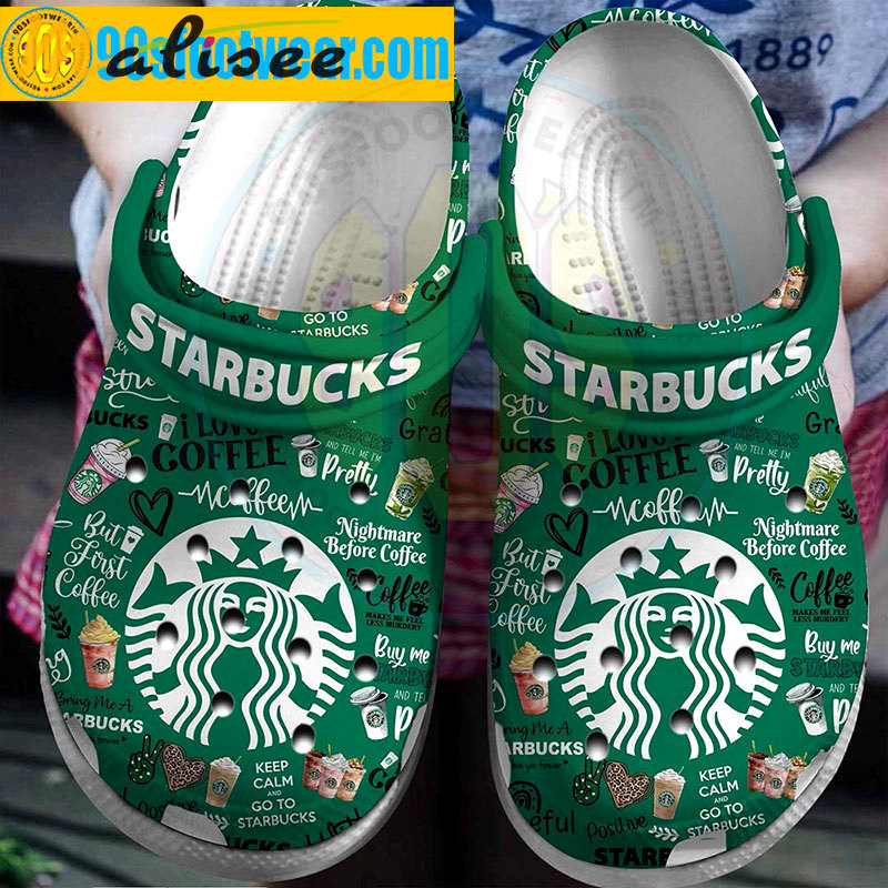Crocs outfit - starbucks crocs green logo starbucks coffee classic clogs - 2089 Crocs Outfit