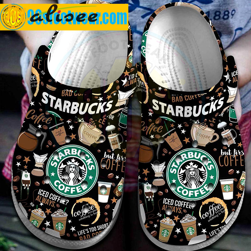 Crocs outfit - starbucks crocs ice coffee always starbucks coffee black classic clogs - 2092 Crocs Outfit