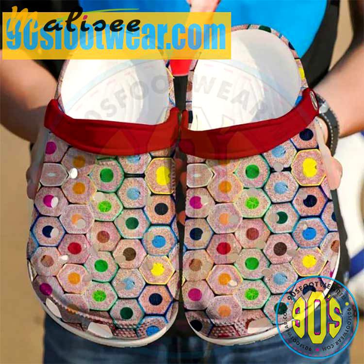 Crocs outfit - teacher crocs – teacher color pencils theme crocs - 2165 Crocs Outfit