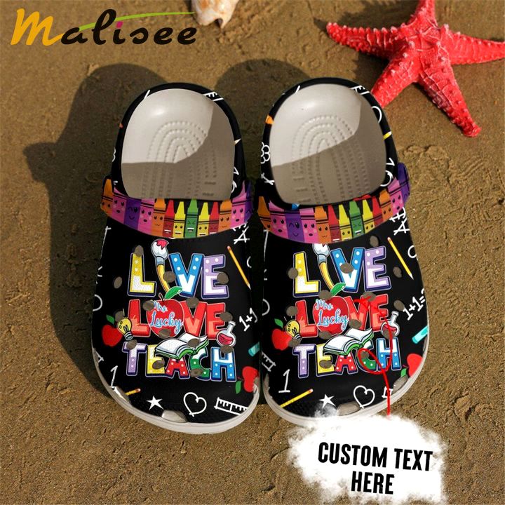 Crocs outfit - teacher personalized name live love teach crocs crocband clog shoes for men women - 2178 Crocs Outfit