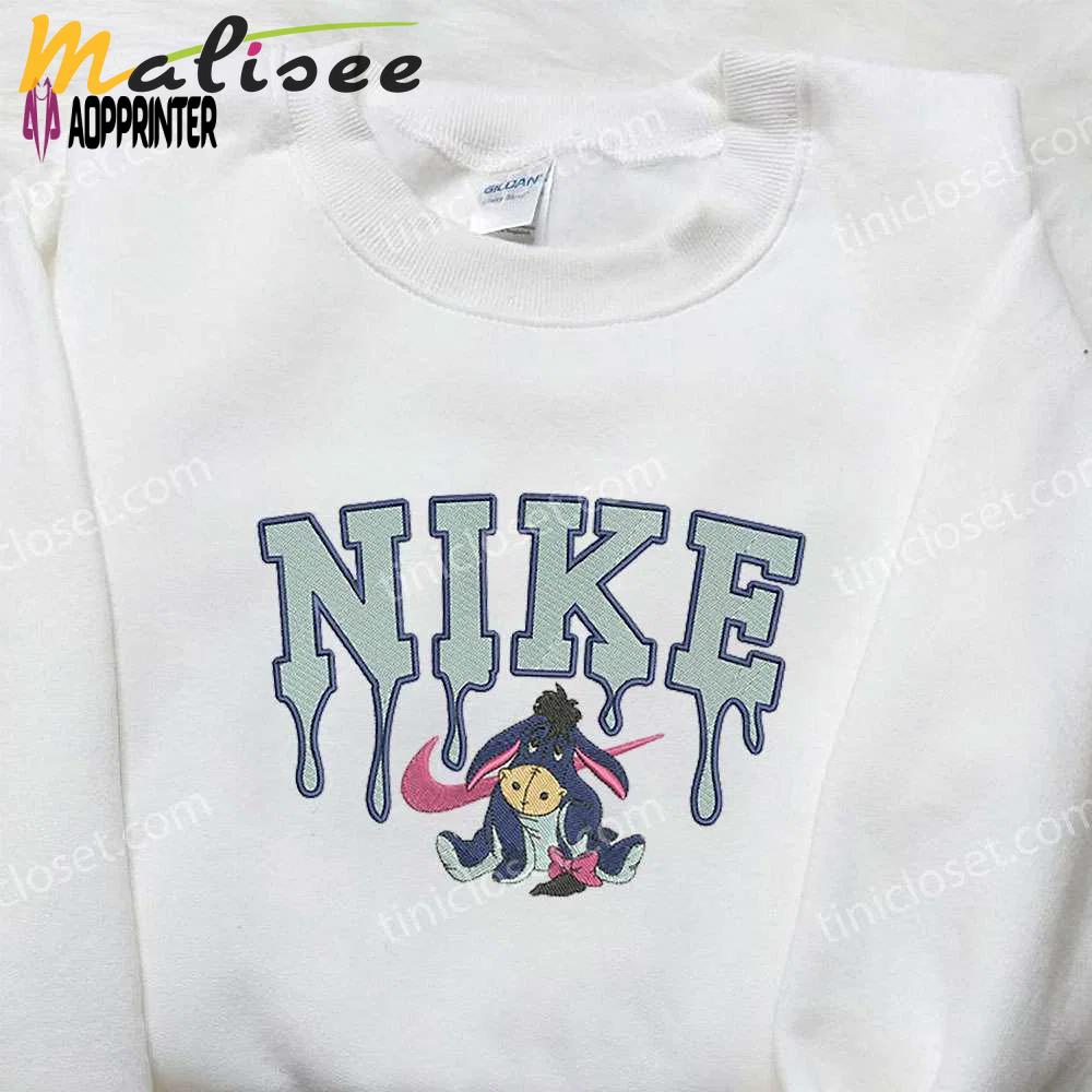 Custom nike x eeyore & winnie the pooh embroidered shirt – unique & stylish nike design Embroidered Shirt