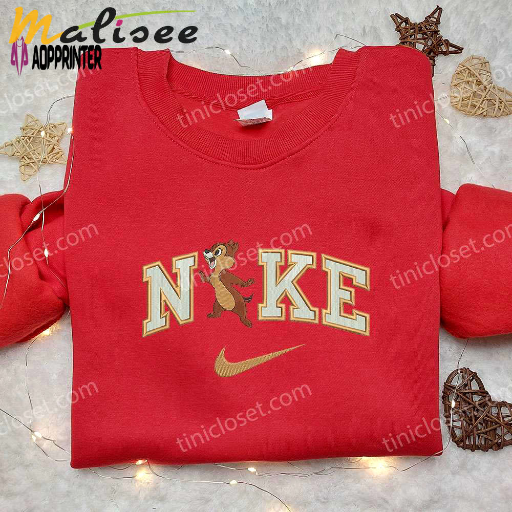Dale x nike embroidered shirt: chip ‘n dale custom design Embroidered Shirt