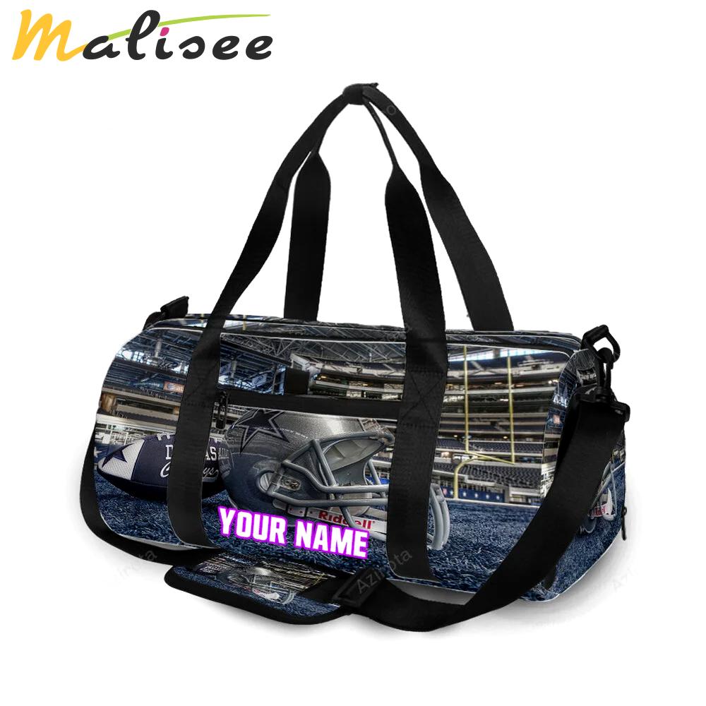 Dallas cowboys helmet on the glass personalized name travel bag gym bag 1882 Travel Bag