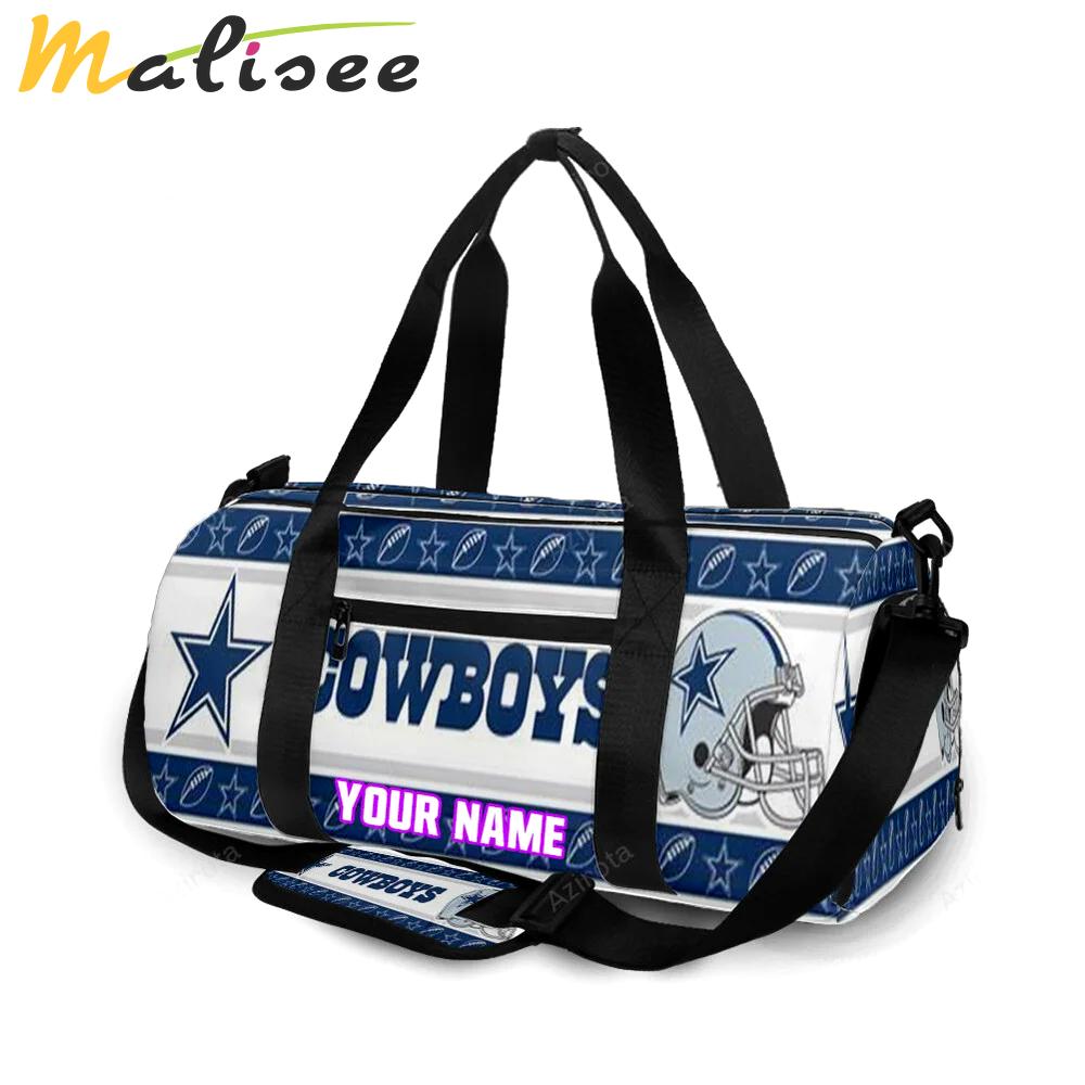 Dallas cowboys helmet star personalized name travel bag gym bag 952 Travel Bag