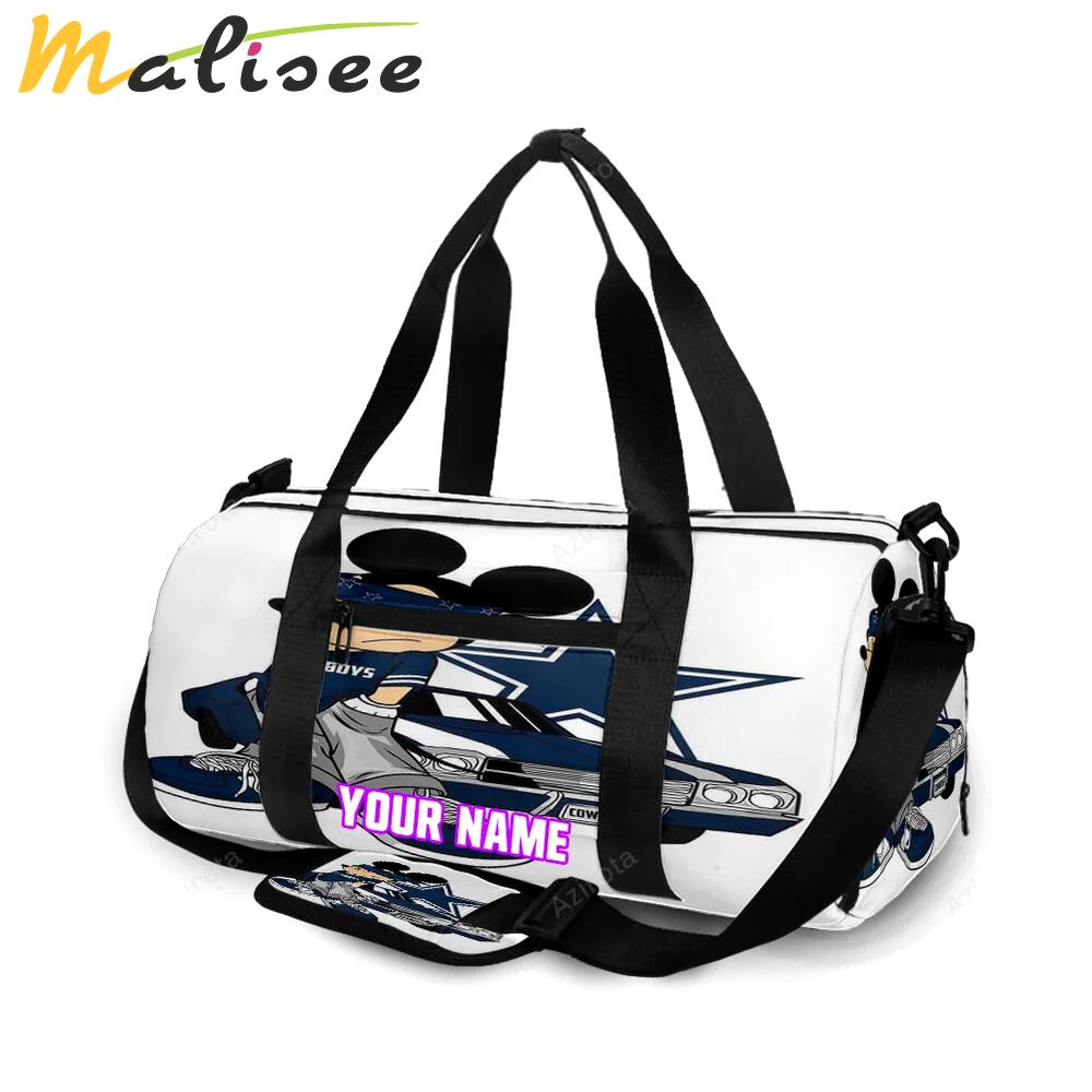 Dallas cowboys mickey car star personalized name travel bag gym bag 1750 Travel Bag
