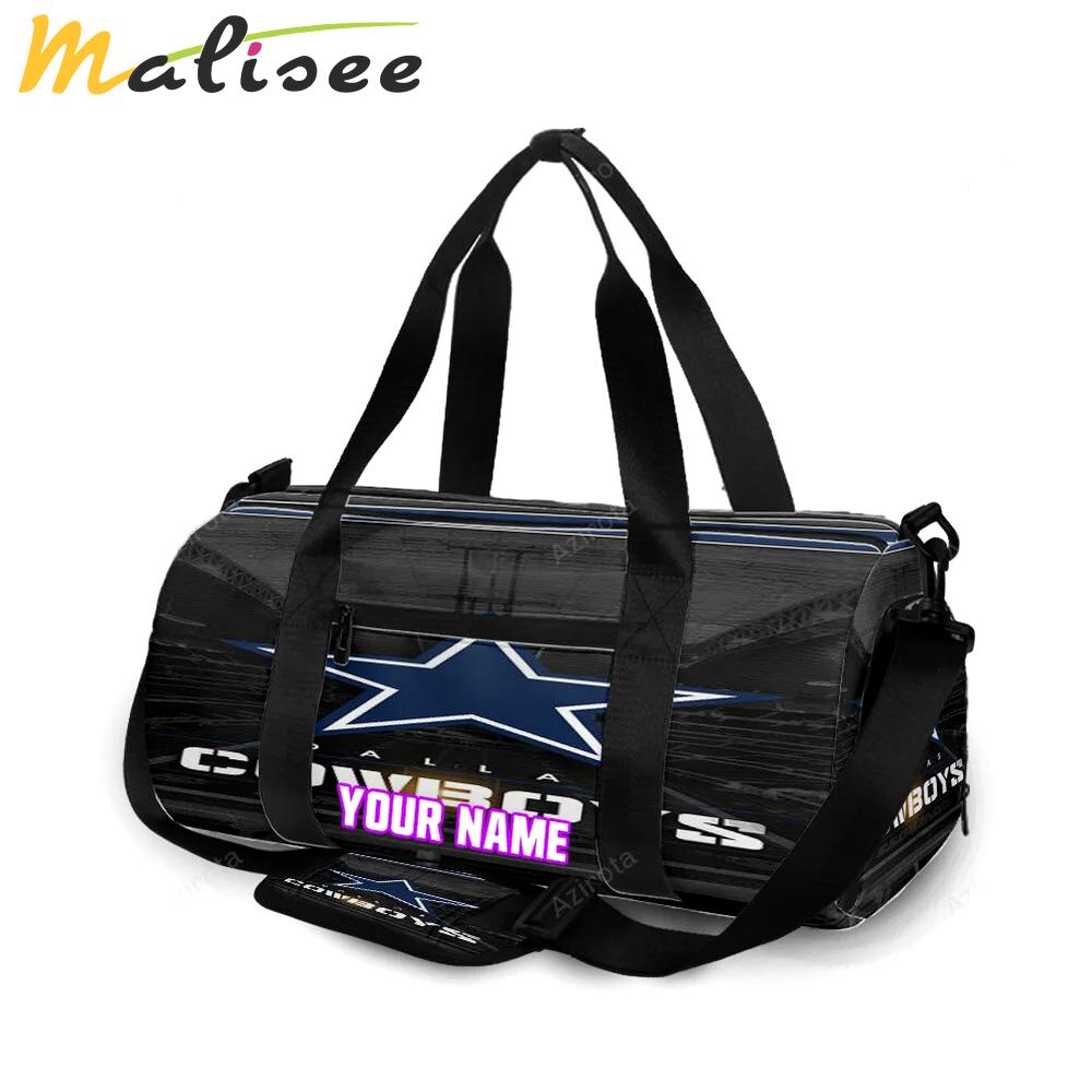 Dallas cowboys star stadium personalized name travel bag gym bag 1388 Travel Bag