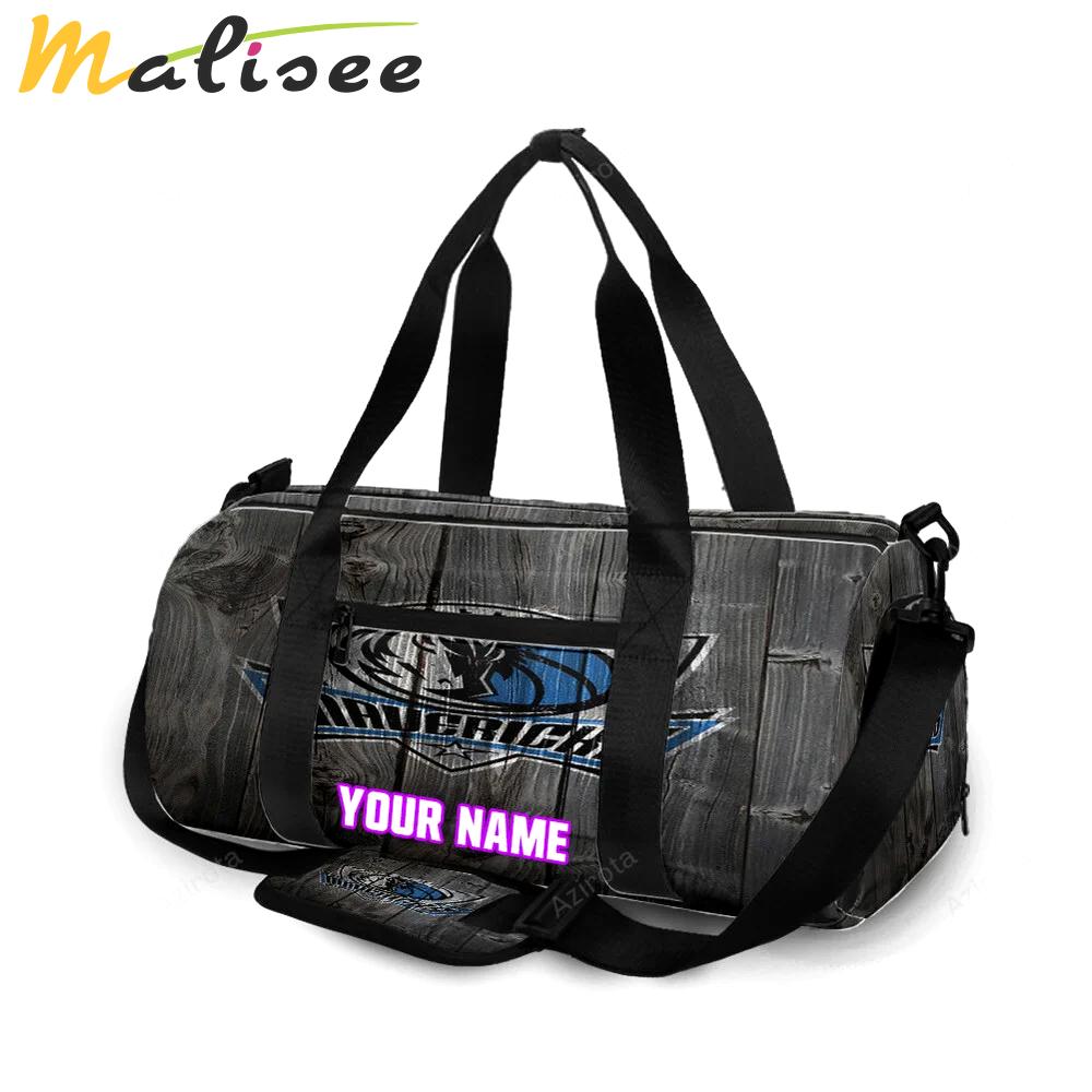 Dallas mavericks logo art 17 personalized name travel bag gym bag 1896 Travel Bag