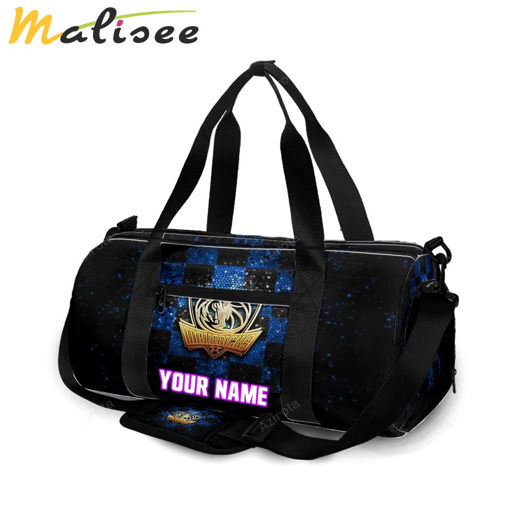 Dallas mavericks logo art 33 personalized name travel bag gym bag 2020 Travel Bag